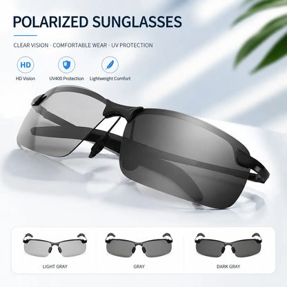 Unisex Fashion Polarized Sunglasses, UV400 Anti Blue Light Sun Glasses for Photography Hiking Beach Outdoor