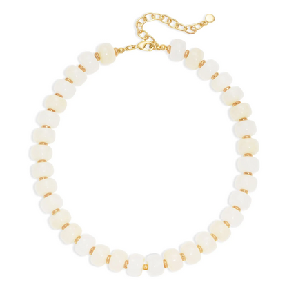 Dopamine Chunky Colorful Resin Bead Statement Necklace for Women Summer Beach Jewelry
