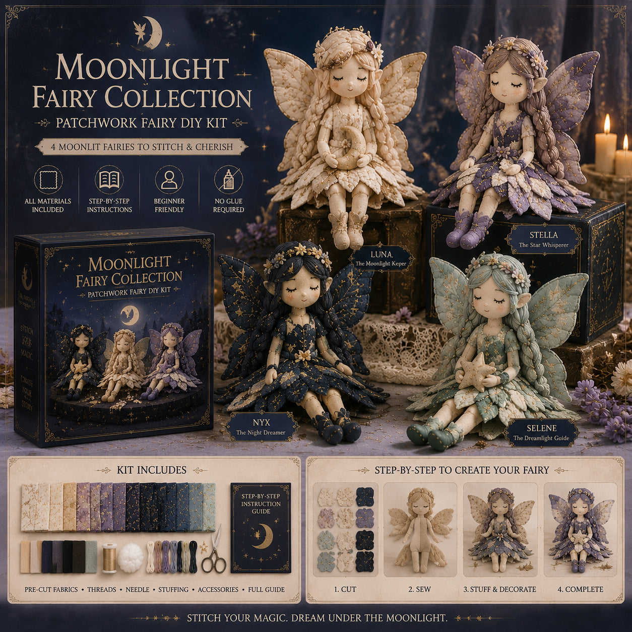 🔥Last Day 49% OFF🌸Fairy Patchwork DIY Collection ✨