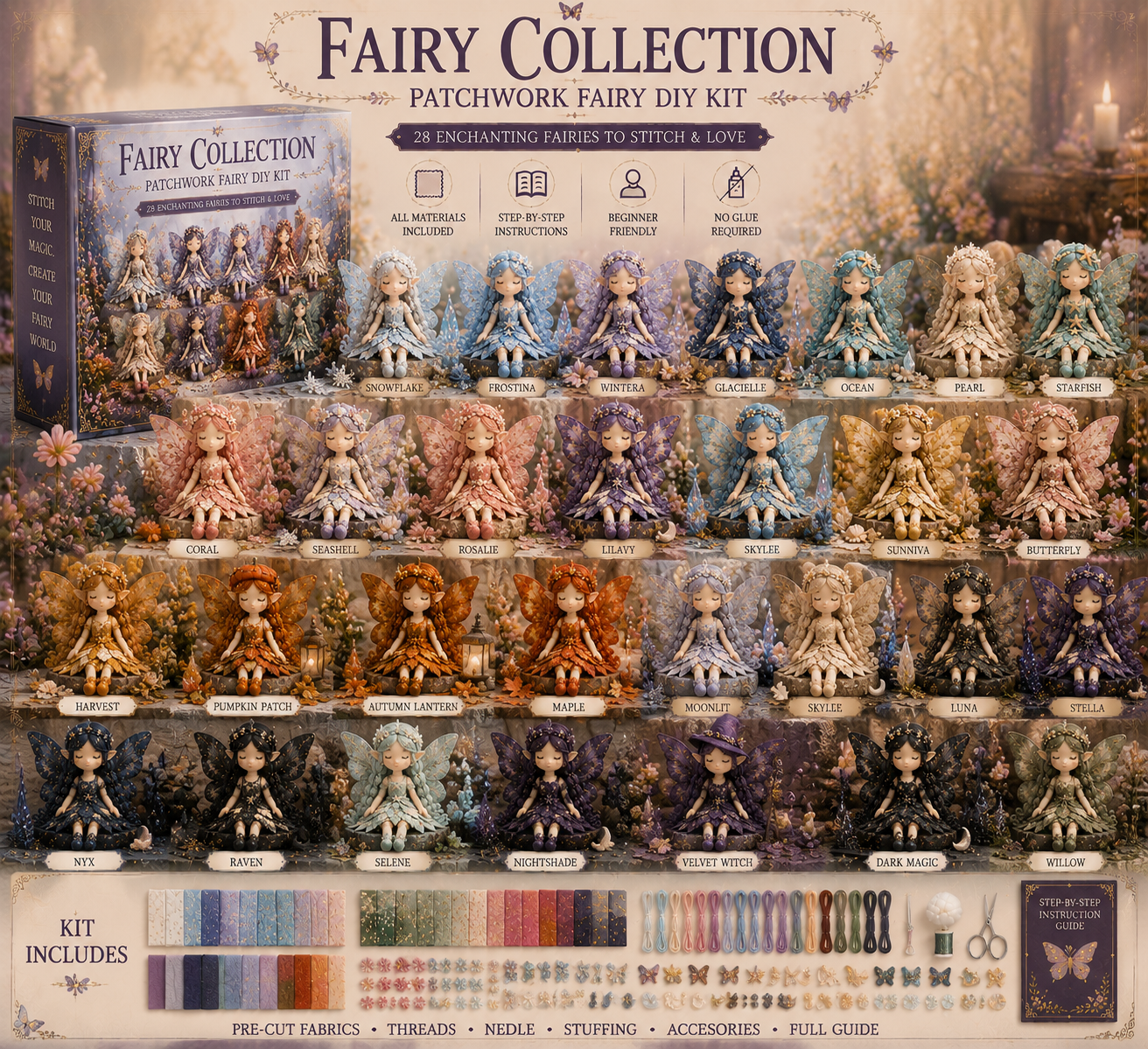 🔥Last Day 49% OFF🌸Fairy Patchwork DIY Collection ✨