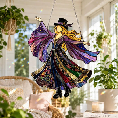 💃Stevie Nicks🤘Handmade Stained Glass Spinner