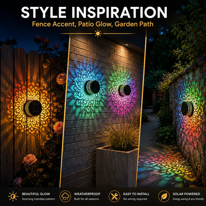 🏡Solar Mandala Projector Outdoor Lights