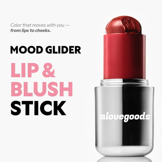 MOOD GLIDER LIP & BLUSH STICK - Dual Function Compact Makeup Stick for Lips and Cheeks
