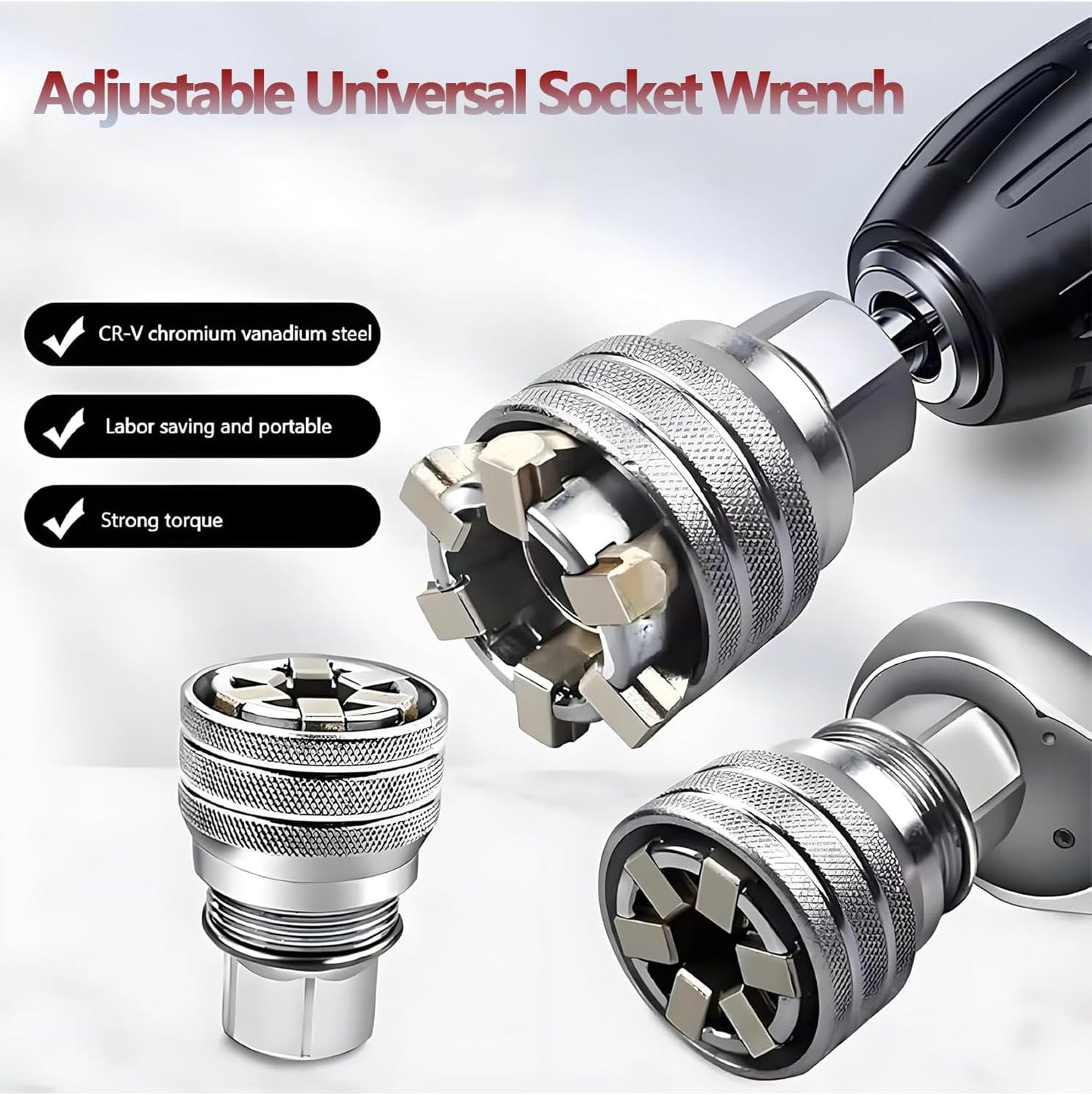 🚗BUY 2 FREE SHIPPING🔥 Multi-Function Universal Socket Wrench Tool