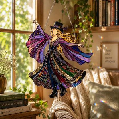 💃Stevie Nicks🤘Handmade Stained Glass Spinner