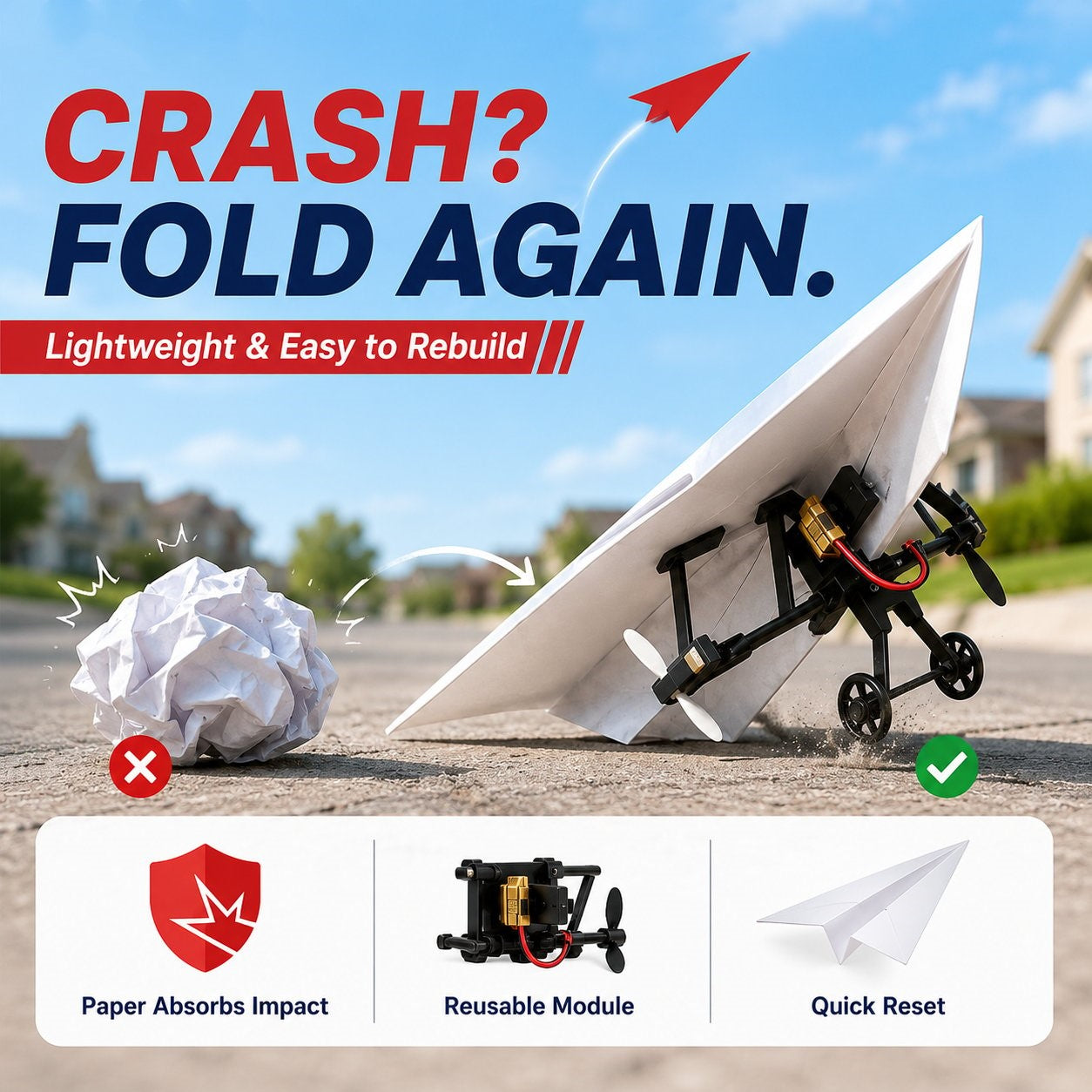 ✈️ Hotfree RC Paper Airplane Kit | Master the Skies