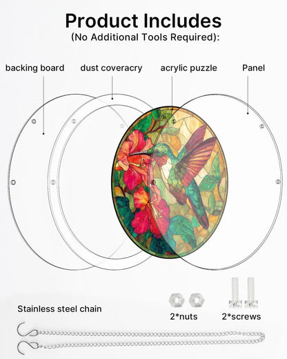 Acrylic Jigsaw Puzzle Suncatcher