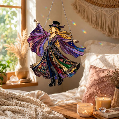 💃Stevie Nicks🤘Handmade Stained Glass Spinner