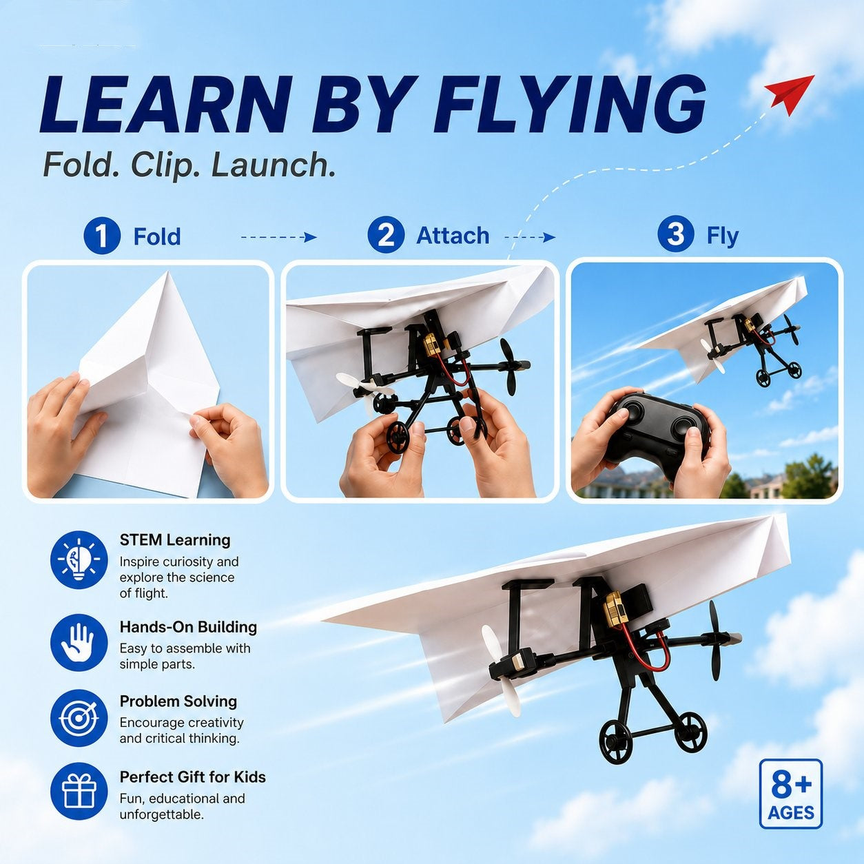 ✈️ Hotfree RC Paper Airplane Kit | Master the Skies