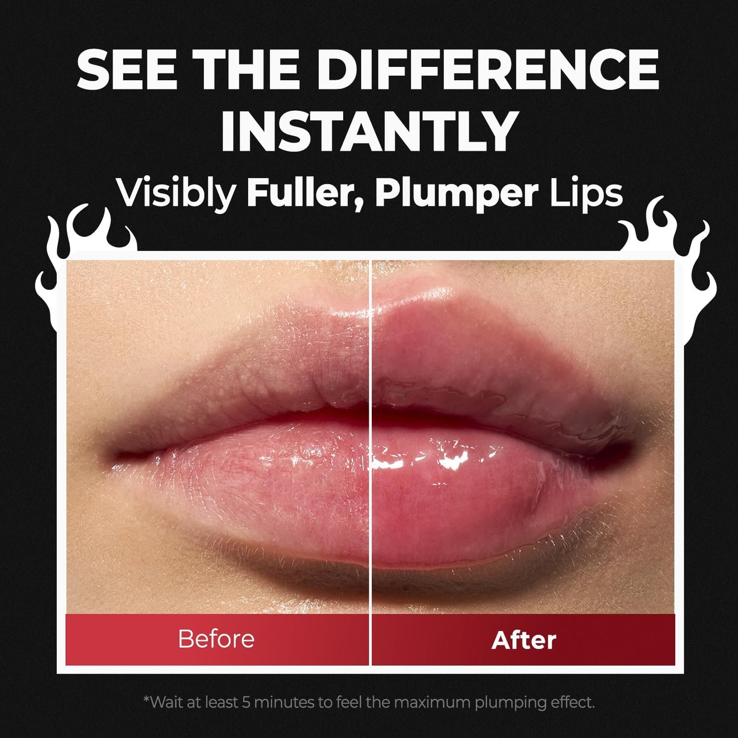Spicy Lip Plumper — Fuller-Looking Lip Plumper Gloss, Non-Sticky, High-Shine Finish